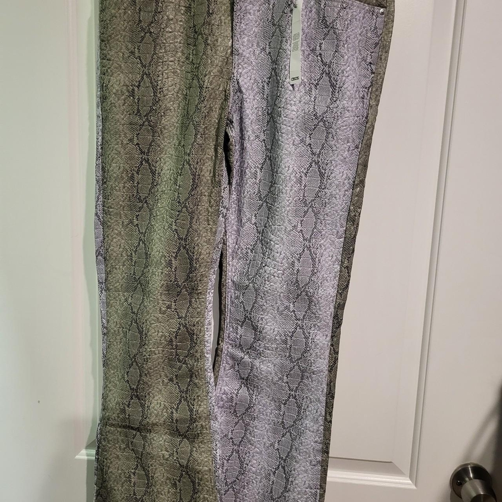 ASOS Gray Snakeskin Print Fabric
